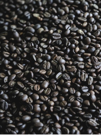 植物花纹 咖啡豆