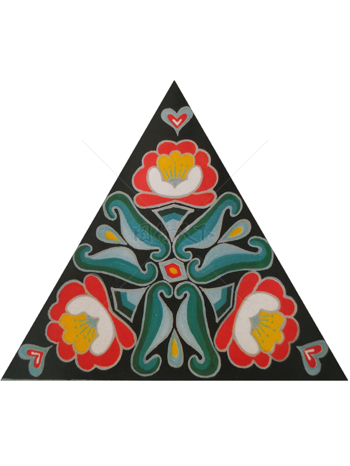 传统   抽象花卉草木 底图底纹  图案背景贴图 三角辐射红花绿叶
