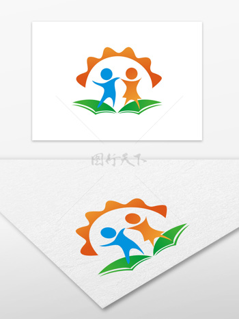幼儿园小学校徽徽章图标logo