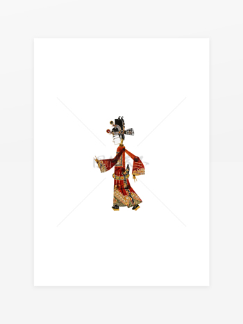 国粹皮影戏优雅的传统角色